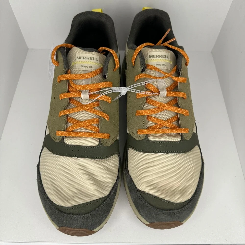 Merrell Mens Shoes 13 Green Excellent J038729 Tempo Sol Trail Hiking Gorpcore